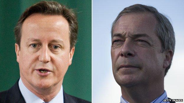 David Cameron and Nigel Farage