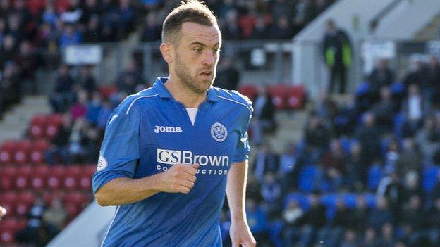 James McFadden made his first St Johnstone start against Kilmarnock