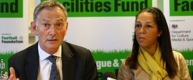 Richard Scudamore and Helen Grant