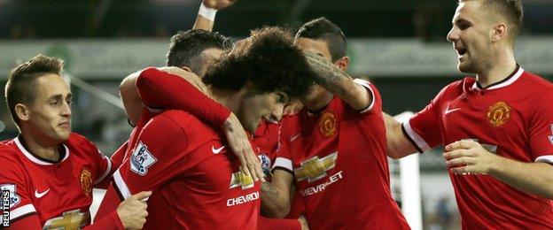 Marouane Fellaini slammed Manchester United level within minutes of coming on as a substitute