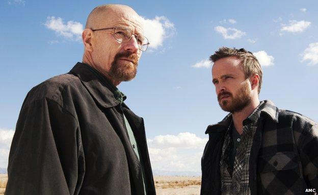 Walter White and Jesse Pinkman