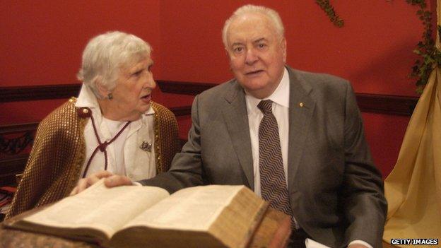 Gough and Margaret Whitlam (Jan 2003)