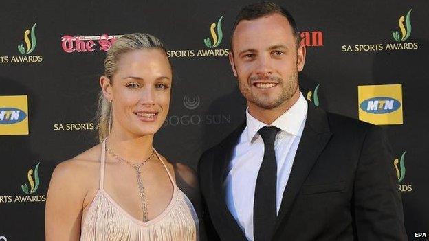 Reeva Steenkamp and Oscar Pistorius, Jan 2013