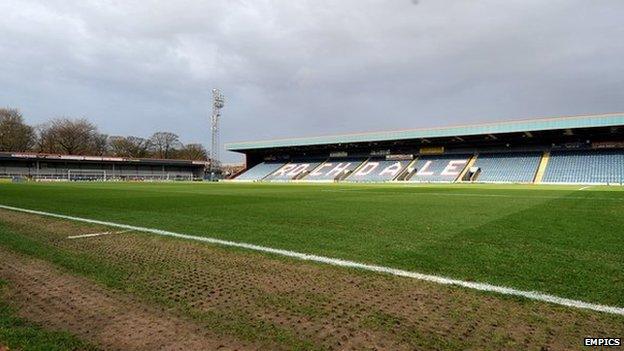 Spotland, home of Rochdale AFC