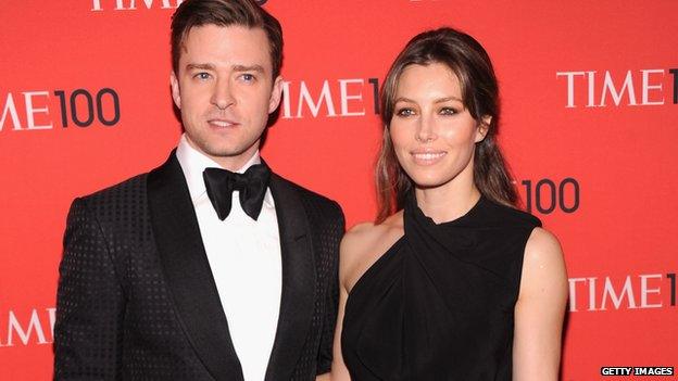 Justin Timberlake and Jessica Biel