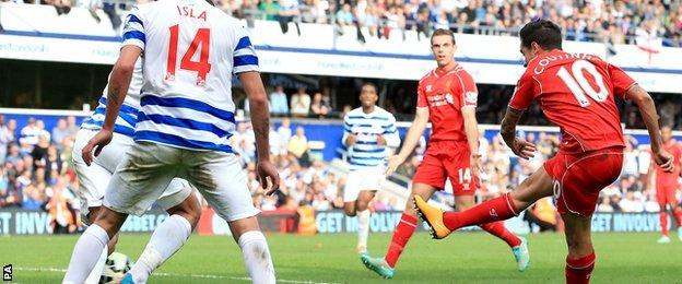 QPR 2-3 Liverpool - Eduardo Vargas