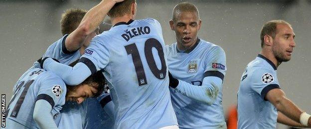 Manchester City celebrate