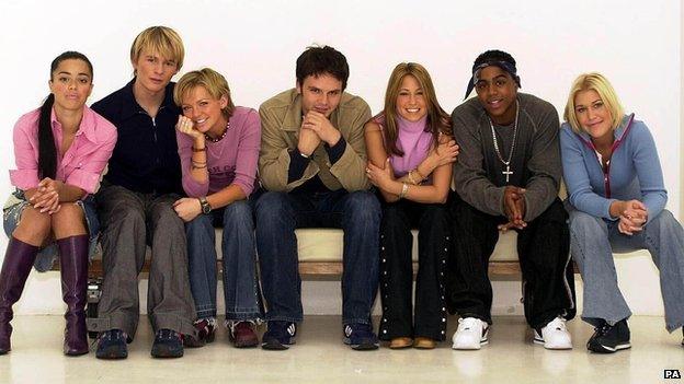 S Club 7 in 2002