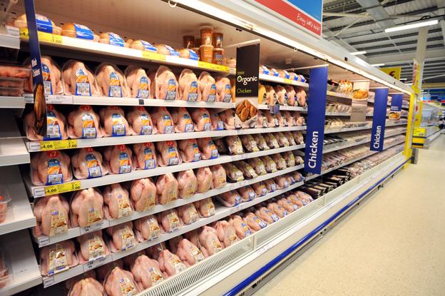 Tesco chicken shelf