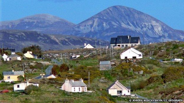 Homes in the Ranafast area of County Donegal