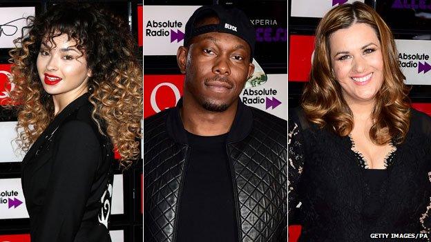 Ella Eyre, Dizzee Rascal and Rumer