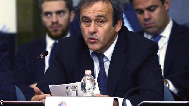 Uefa president Michel Platini