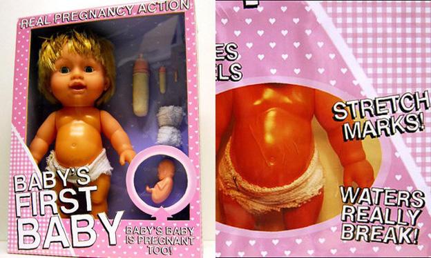 Pregnant baby? All in the name of art