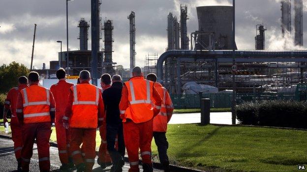 workers at grangemouth