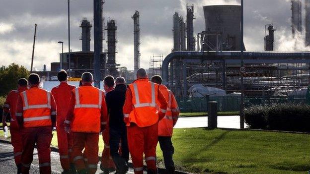 workers at grangemouth