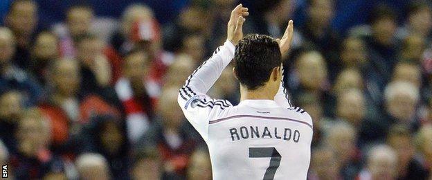 Cristiano Ronaldo scored the opener for Real Madrid at Liverpool