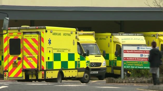 ambulances outside A&E