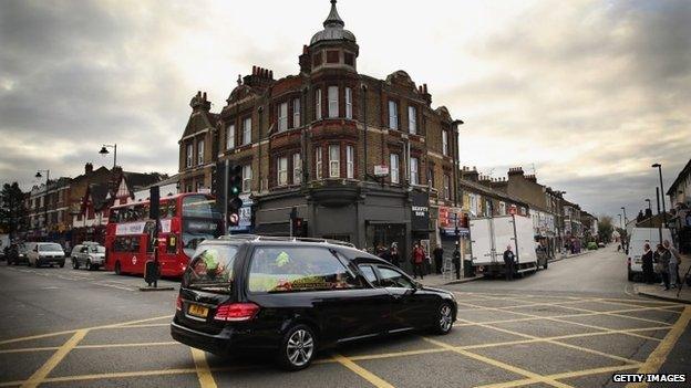 Funeral cortege for murdered teenager Alice Gross