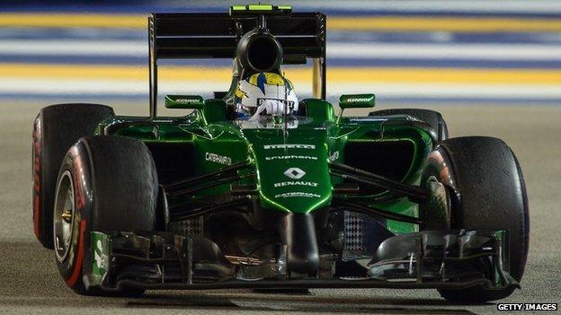 Marcus Ericsson's Caterham car