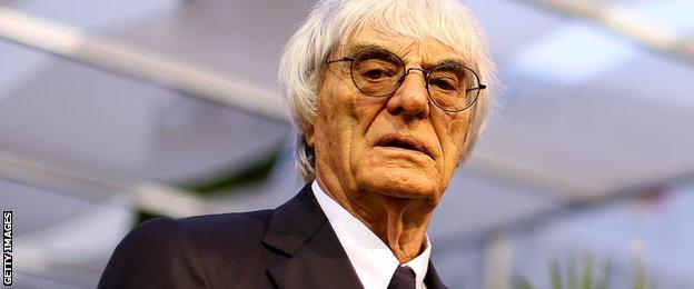 Bernie Ecclestone at the Singapore Grand Prix