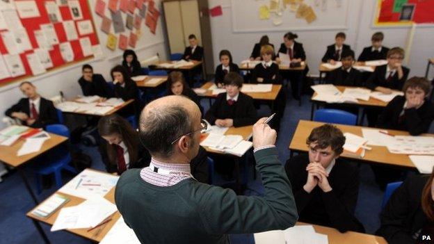 Teacher in classroom