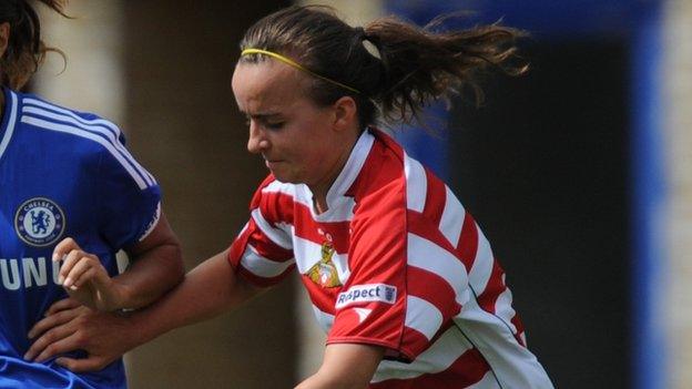 Kasia Lipka of Doncaster Rovers Belles