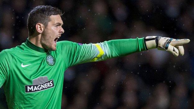 Celtic goalkeeper Craig Gordon