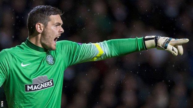 Celtic goalkeeper Craig Gordon