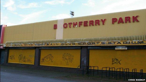 Derelict Boothferry Park