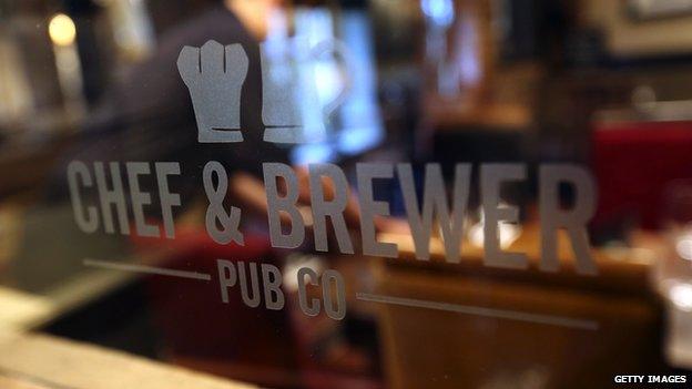 A Chef & Brewer pub