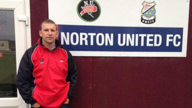 Scott Dundas, manager of Norton United