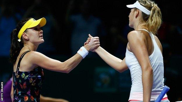 Agnieszka Radwanska and Maria Sharapova