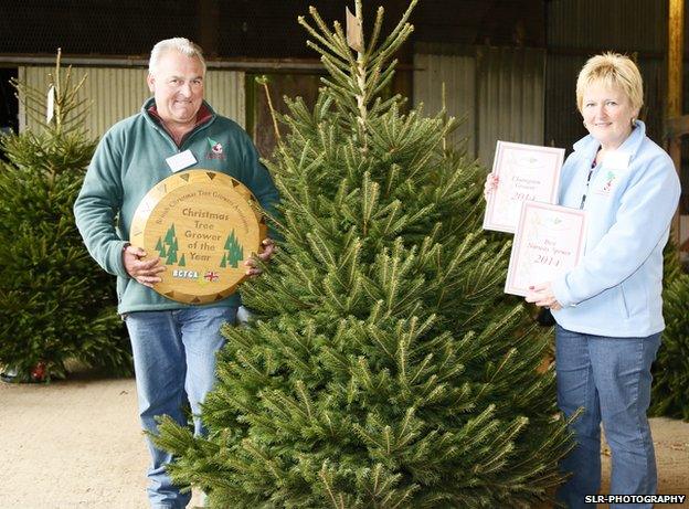 Colin Griffith with his winning tree