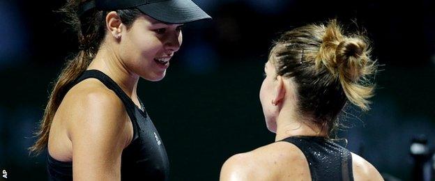 Ana Ivanovic and Simona Halep