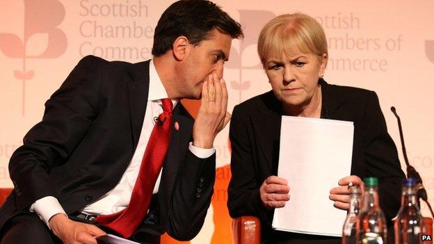 Ed Miliband and Johann Lamont