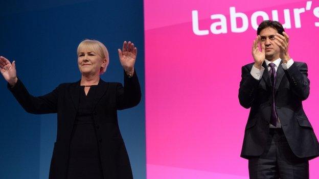 Johann Lamont and Ed Miliband