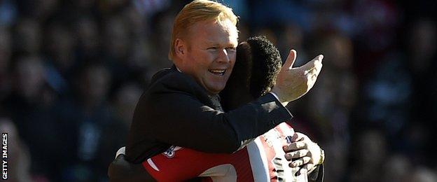 Ronald Koeman and Sadio Mane