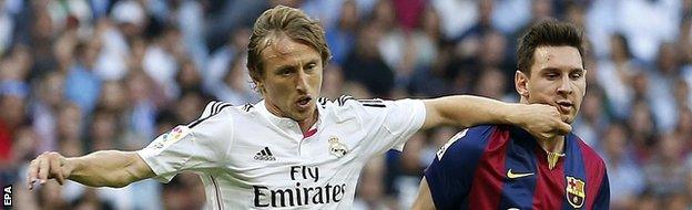 Real Madrid's Luka Modric