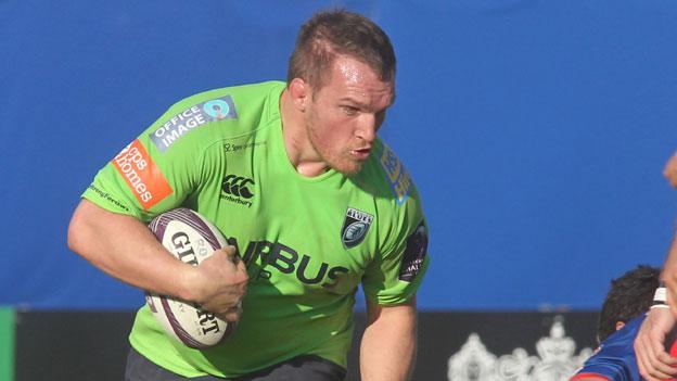 Gethin Jenkins in action in Rovigo