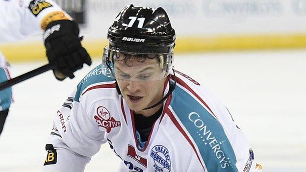 Craig Peacock scored two of Belfast's goals in the over-time defeat in Nottingham