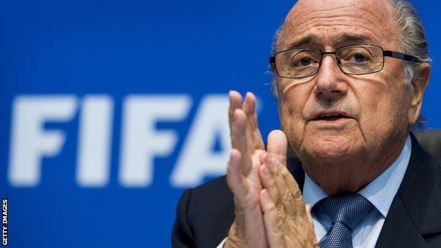 Fifa president Sepp Blatter