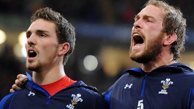 George North and Alun Wyn Jones