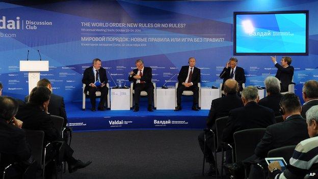 Russian President Vladimir Putin at Valdai Club, 24 Oct 14