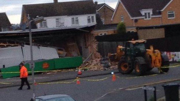 Digger at Budgens, Kettering