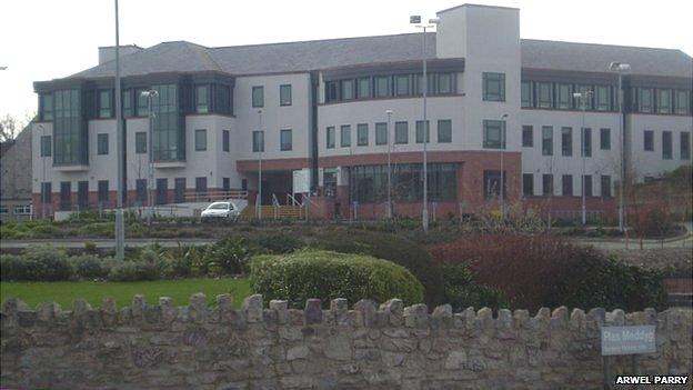 Denbighshire council offices in Ruthin