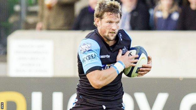 Glasgow Warriors centre Peter Horne