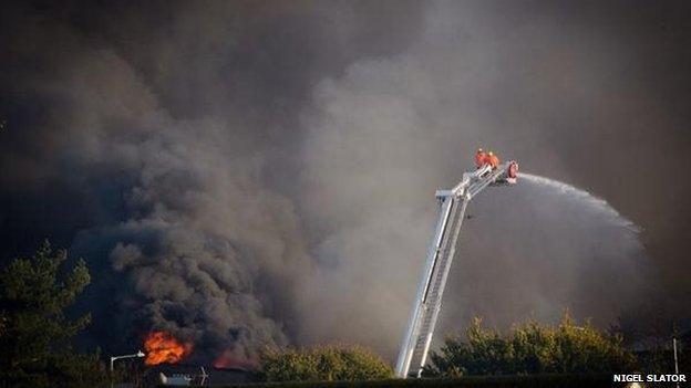 Fire at Lady Lane industrial estate