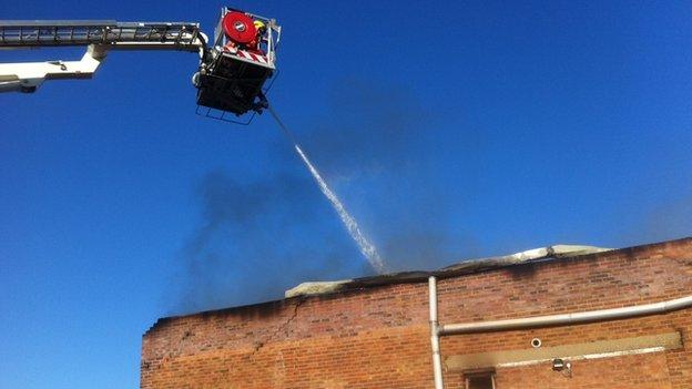Fire at Lady Lane industrial estate
