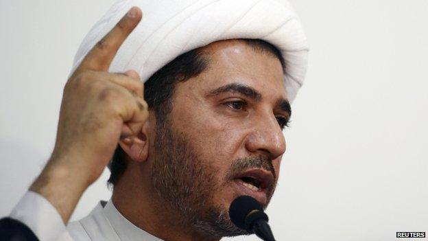 General-Secretary of Al Wefaq, Ali Salman speaks in Manama, Bahrain on 11 October 2014