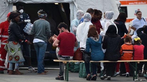 Migrants in Palermo